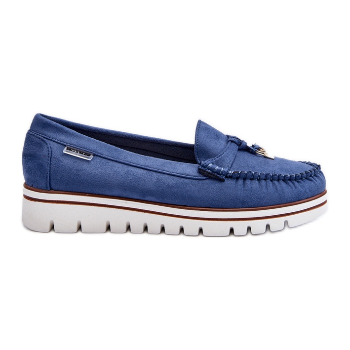 Mocassins Pour Femmes Sur La Plateforme Bleu Railav Mocassins Pour Femmes Sur La Plateforme Bleu Railav