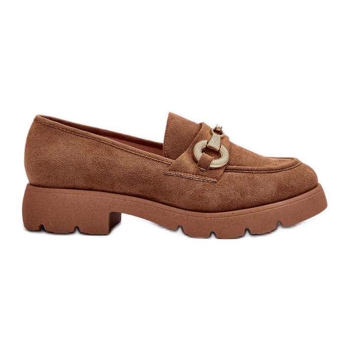 Mocassins Pour Femmes Avec Décoration Railenes Chameau brun