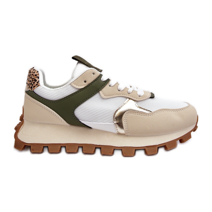 Baskets Femme Chaussures De Sport Beige-Vert Ralita Baskets Femme Chaussures De Sport Beige-Vert Ralita