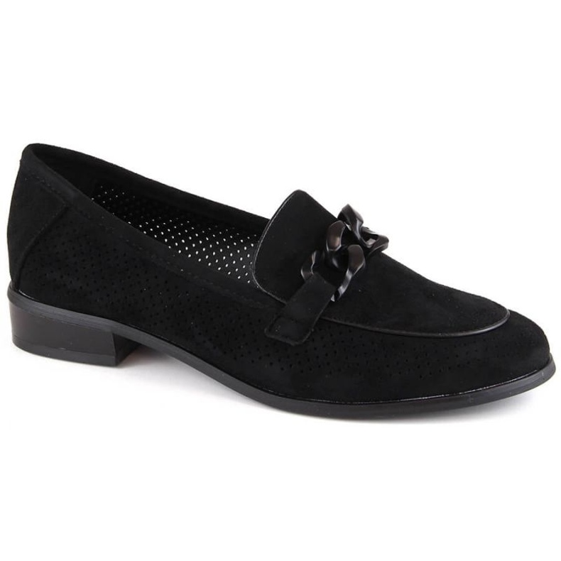 Potocki W WOL211A chaussures ajourées en daim, noir le noir