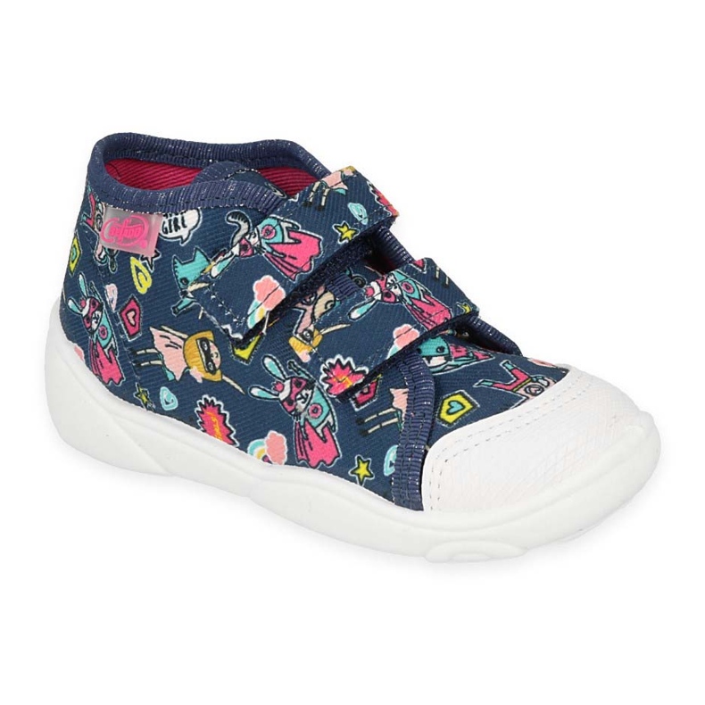 Chaussons enfants Befado avec Velcro 212P080 bleu Chaussons enfants Befado avec Velcro 212P080 bleu