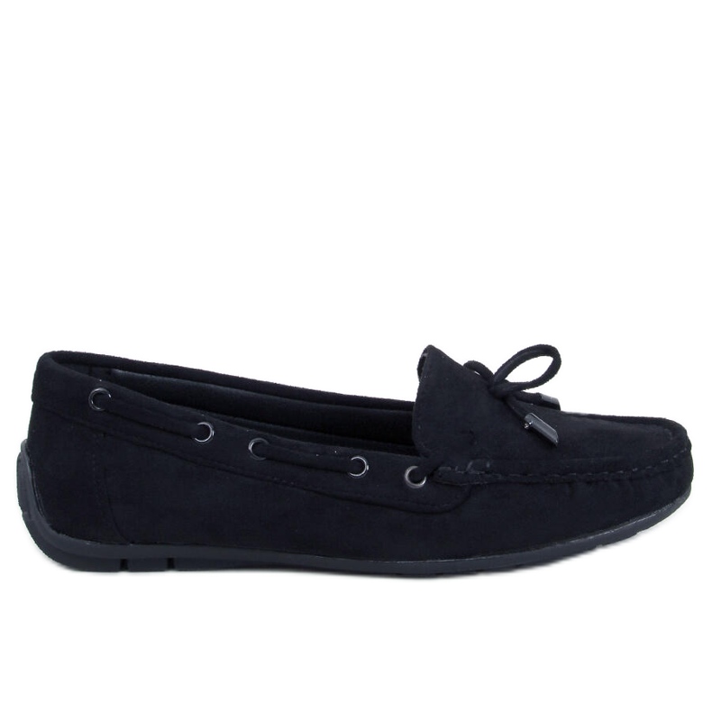 Wards Mocassins en daim noir le noir