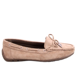 Wards Mocassins en daim kaki beige