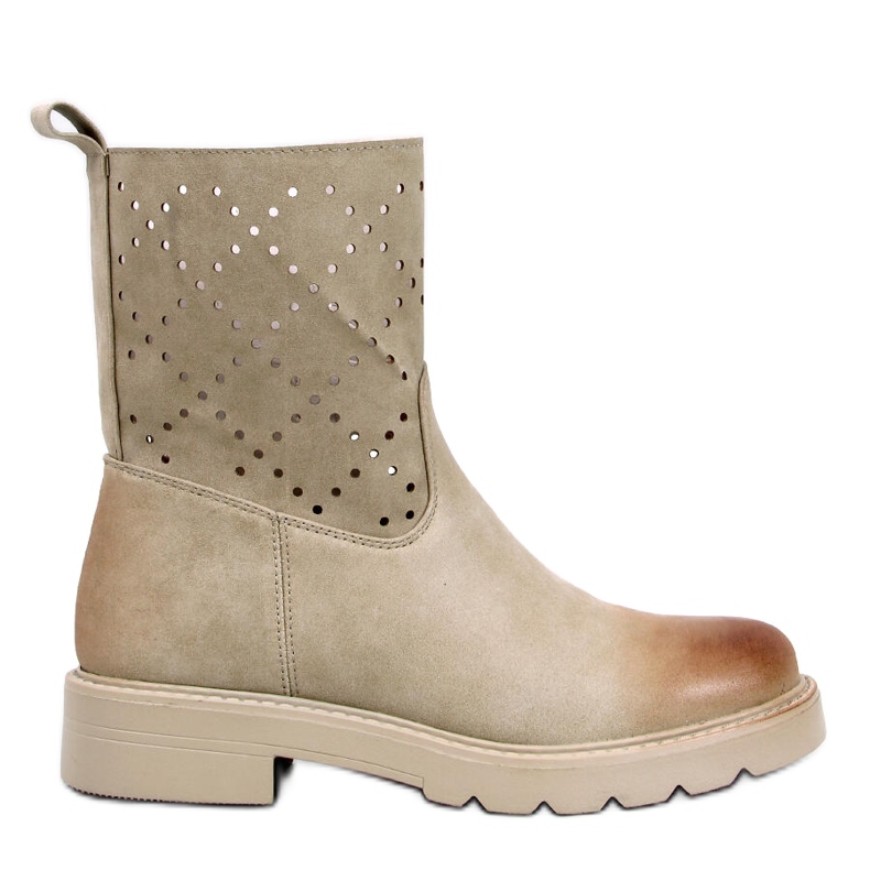 Bottines ajourées Issey Green vert