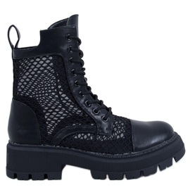 Bottines ajourées Ralston Nero le noir