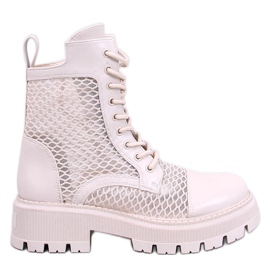 Bottines ajourées Ralston Panna beige
