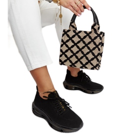 Baskets plateforme noires Goe JJ2N4080