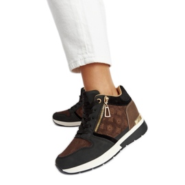 Baskets compensées Knoxville noires