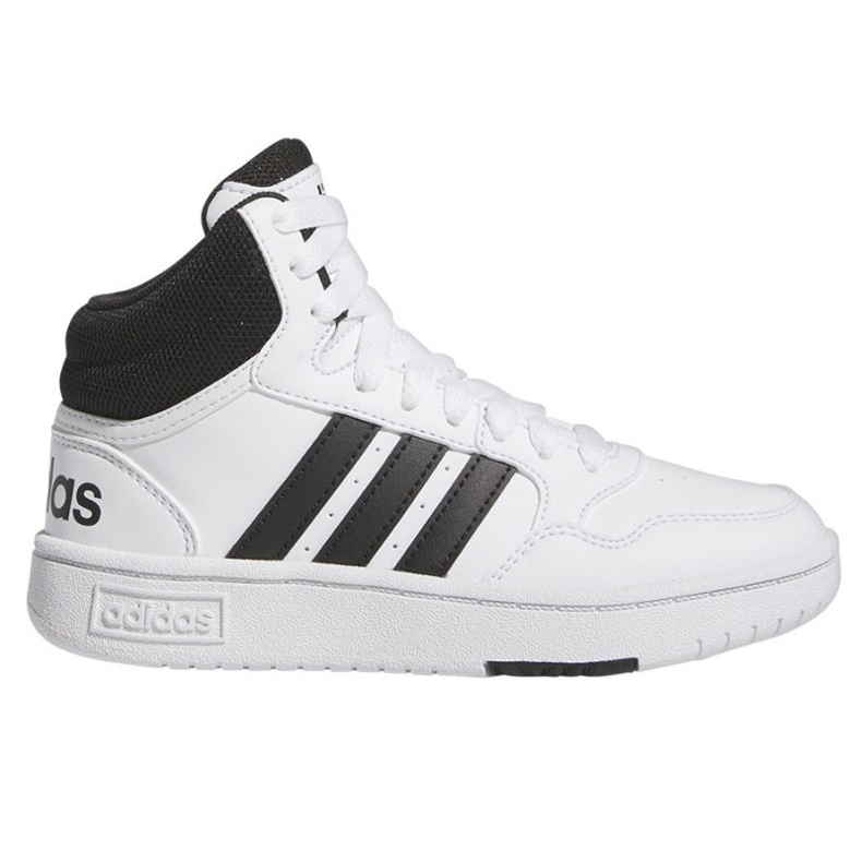 Chaussures Adidas Hoops Mid 3.0 K Jr IG3715 blanche Chaussures Adidas Hoops Mid 3.0 K Jr IG3715 blanche