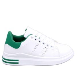 Maes baskets compensées vertes blanche Maes baskets compensées vertes blanche