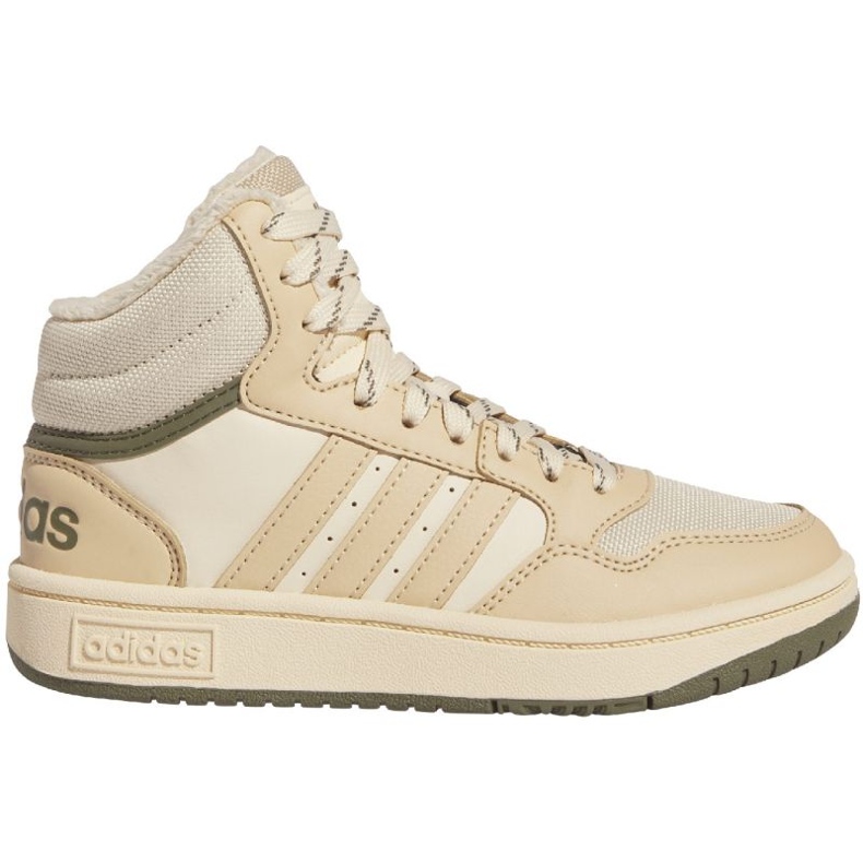 Chaussures Adidas Hoops Mid 3.0 IF7738 beige