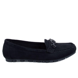 Mocassins femme en daim Trabei Noir le noir