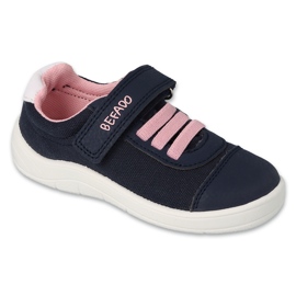 Befado de sport pour enfants avec fermeture scratch, bleu marine/rose 451X001
