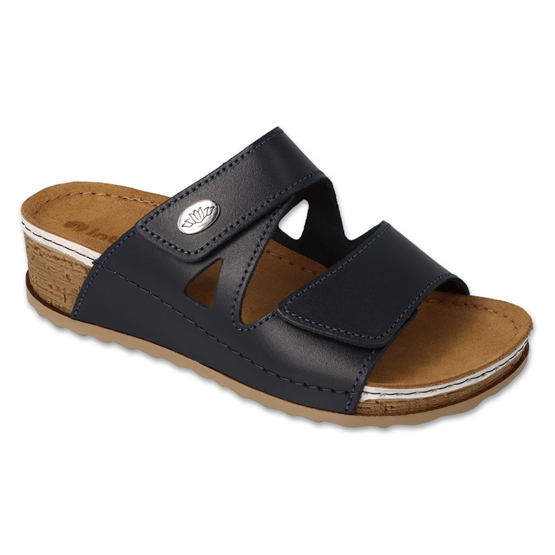 Chaussures femme Inblu avec Velcro 158D252 bleu