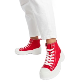Baskets montantes Ronchis rouges Baskets montantes Ronchis rouges