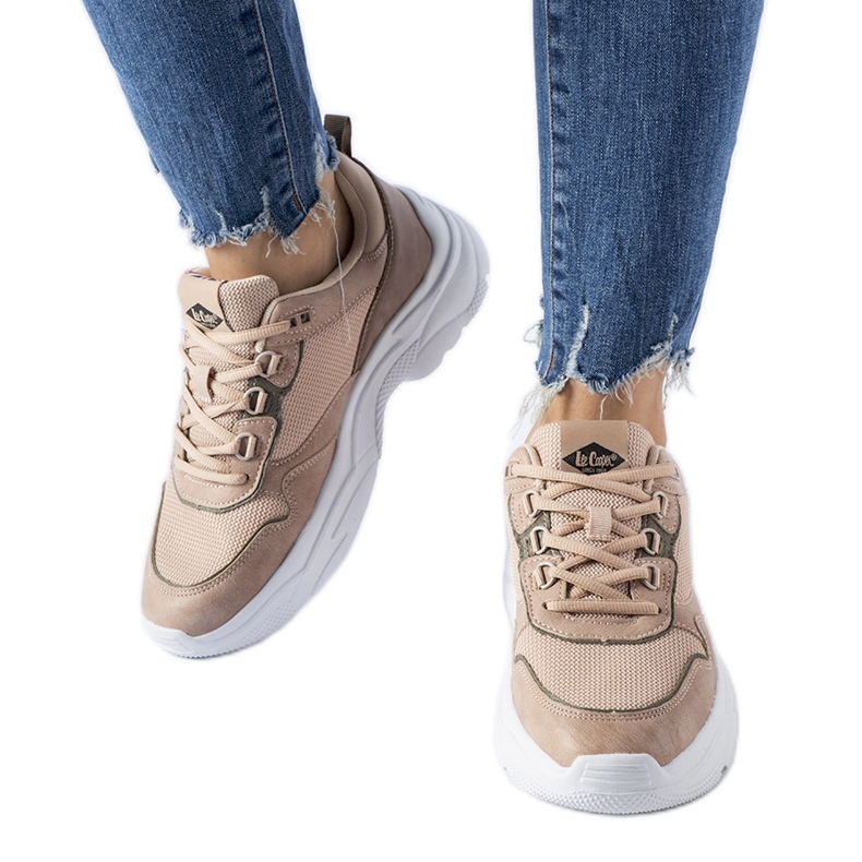 Lee Cooper baskets de sport poudrées rose