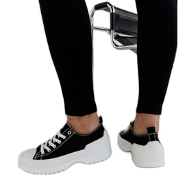 Baskets à plateforme Monteleone noires le noir Baskets à plateforme Monteleone noires le noir