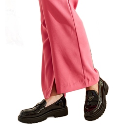 Mocassins vernis noirs Teri