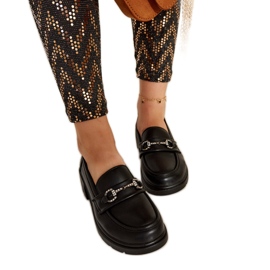 Mocassins Grisel en éco-cuir noir