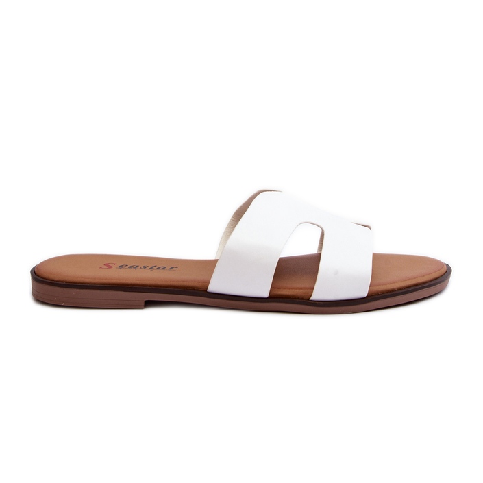 Tongs Découpées Femme Blanc Lumossa blanche