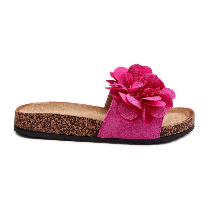 Tongs Femme À Fleurs Fuchsia Lulania rose