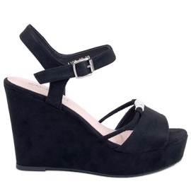 Waite Sandales compensées noires