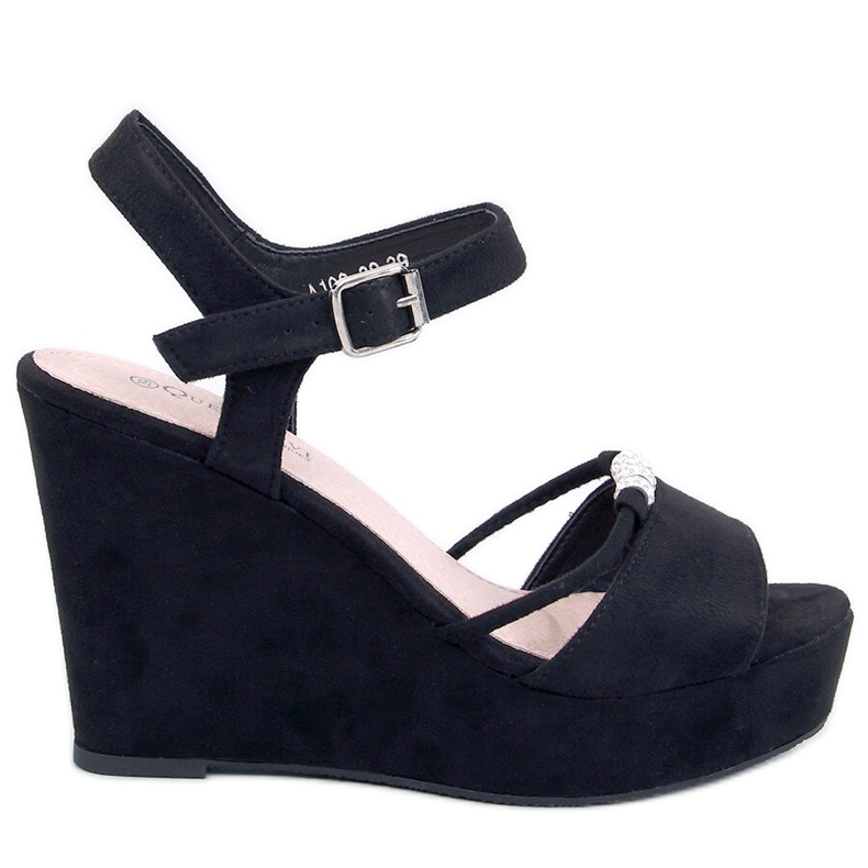 Waite Sandales compensées noires le noir Waite Sandales compensées noires le noir