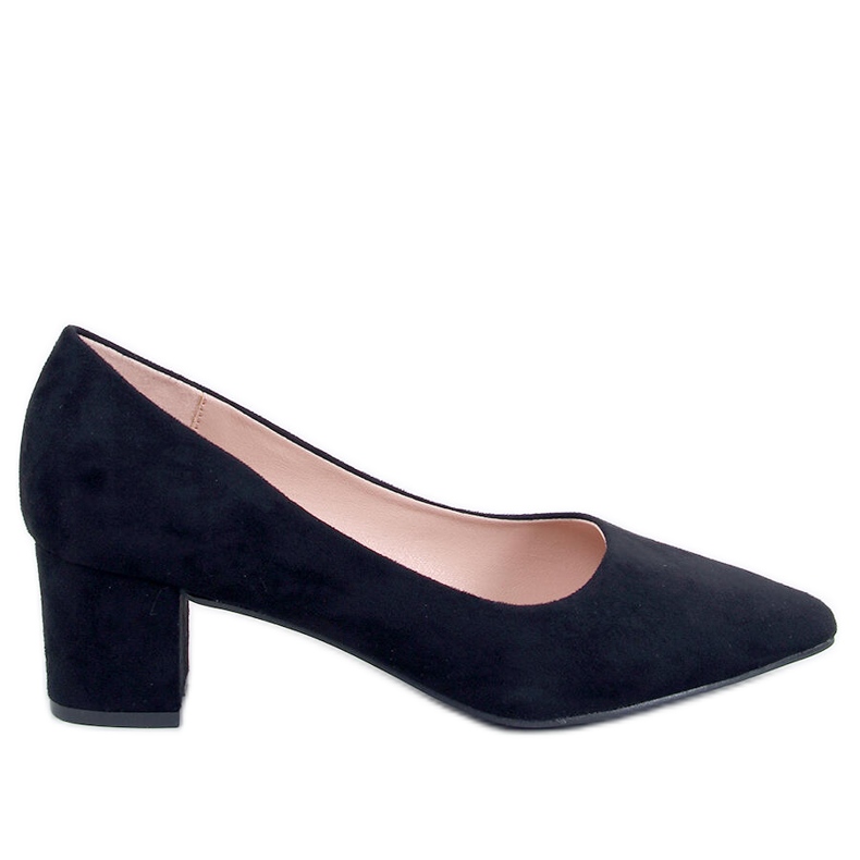 Trabersi Escarpins noirs à talons bas le noir
