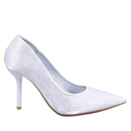 Escarpins femme Paulis Silver avec zircons cubiques argent Escarpins femme Paulis Silver avec zircons cubiques argent