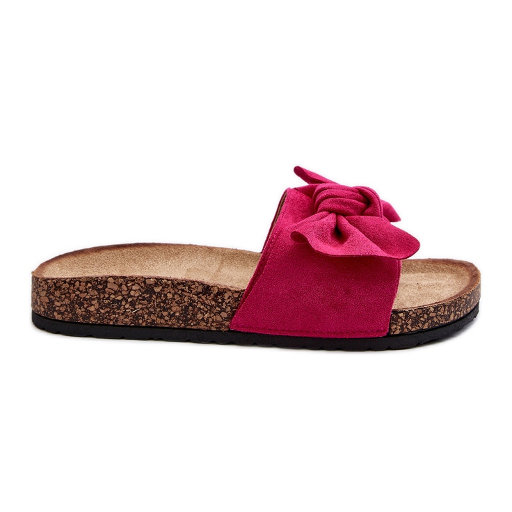 Tongs Femme Avec Noeud Fuchsia Ezephira rose