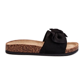 Tongs à nœud pour femme, noires Ezephira le noir