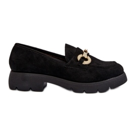 Mocassins Pour Femmes Avec Décoration Noir Railenes le noir