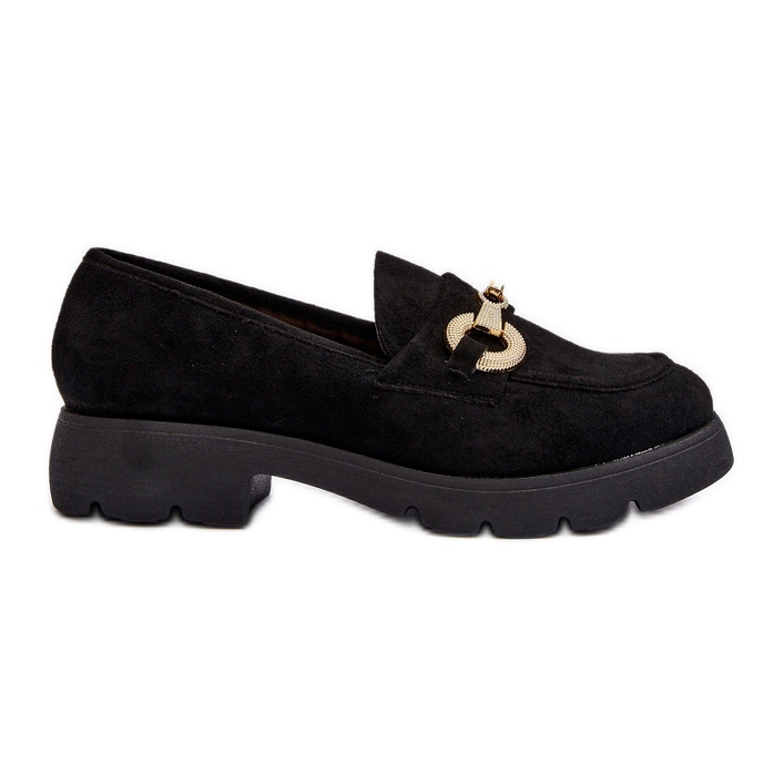 Mocassins Pour Femmes Avec Décoration Noir Railenes le noir