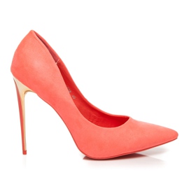 Seastar Escarpins en daim sur un talon rose multicolore