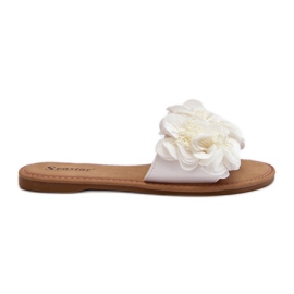 Tongs Pour Femmes À Fleurs Anguille Blanche Tongs Pour Femmes À Fleurs Anguille Blanche