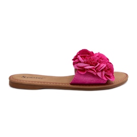 Tongs Femme À Fleurs Fuchsia Eelfan rose