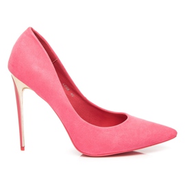 Seastar Escarpins en daim sur un talon rose Seastar Escarpins en daim sur un talon rose