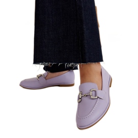Mocassins violets avec zircons de Marija