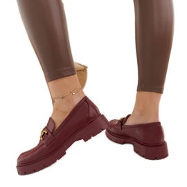 Mocassins bordeaux à semelle épaisse de Charell rouge