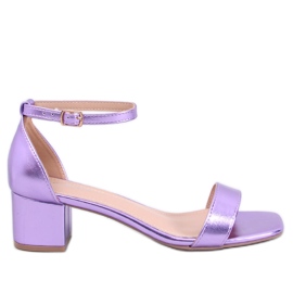 Sandales à talons violet Bronx