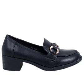 Mocassins à talons Pontei noirs