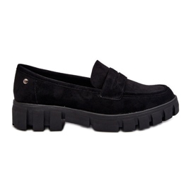 Vinceza Mocassins en daim écologique pour femmes noirs par Seravisa le noir