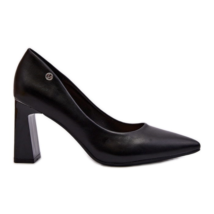 Vinceza Escarpins à talons hauts en cuir écologique Giseleni noirs le noir