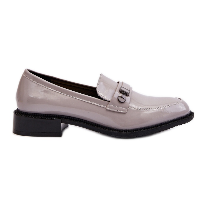 Vinceza Mocassins gris vernis pour femmes Nerilaja
