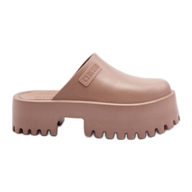 Tongs pour femmes à semelle massive Big Star NN274016 Beige