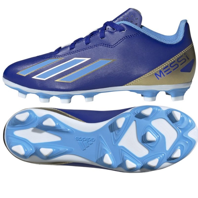 Chaussures Adidas X Crazyfast Club Messi Jr FxG ID0720 bleu