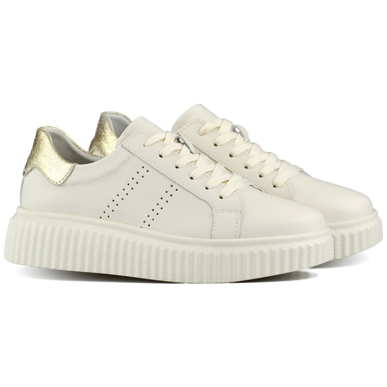 Chaussures de sport beiges pour femmes en cuir naturel, chaussures en cuir pour femmes Chaussures de sport beiges pour femmes en cuir naturel, chaussures en cuir pour femmes