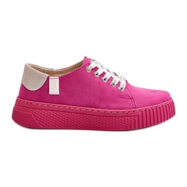 Baskets pour femmes avec système de mousse à mémoire de forme Big Star NN276004 Fuchsia rose