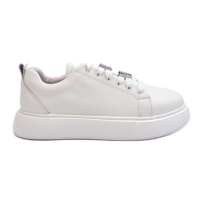 Vinceza Baskets en cuir avec décorations pour femmes, Dysuria blanche Vinceza Baskets en cuir avec décorations pour femmes, Dysuria blanche