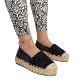 Espadrilles plateforme Danica noires